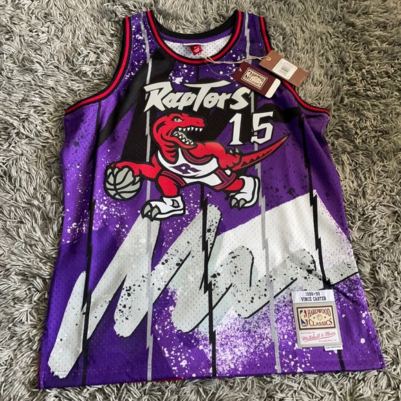 NEW!! MITCHELL NESS TORONTO RAPTORS VINCE CARTER SIZE
